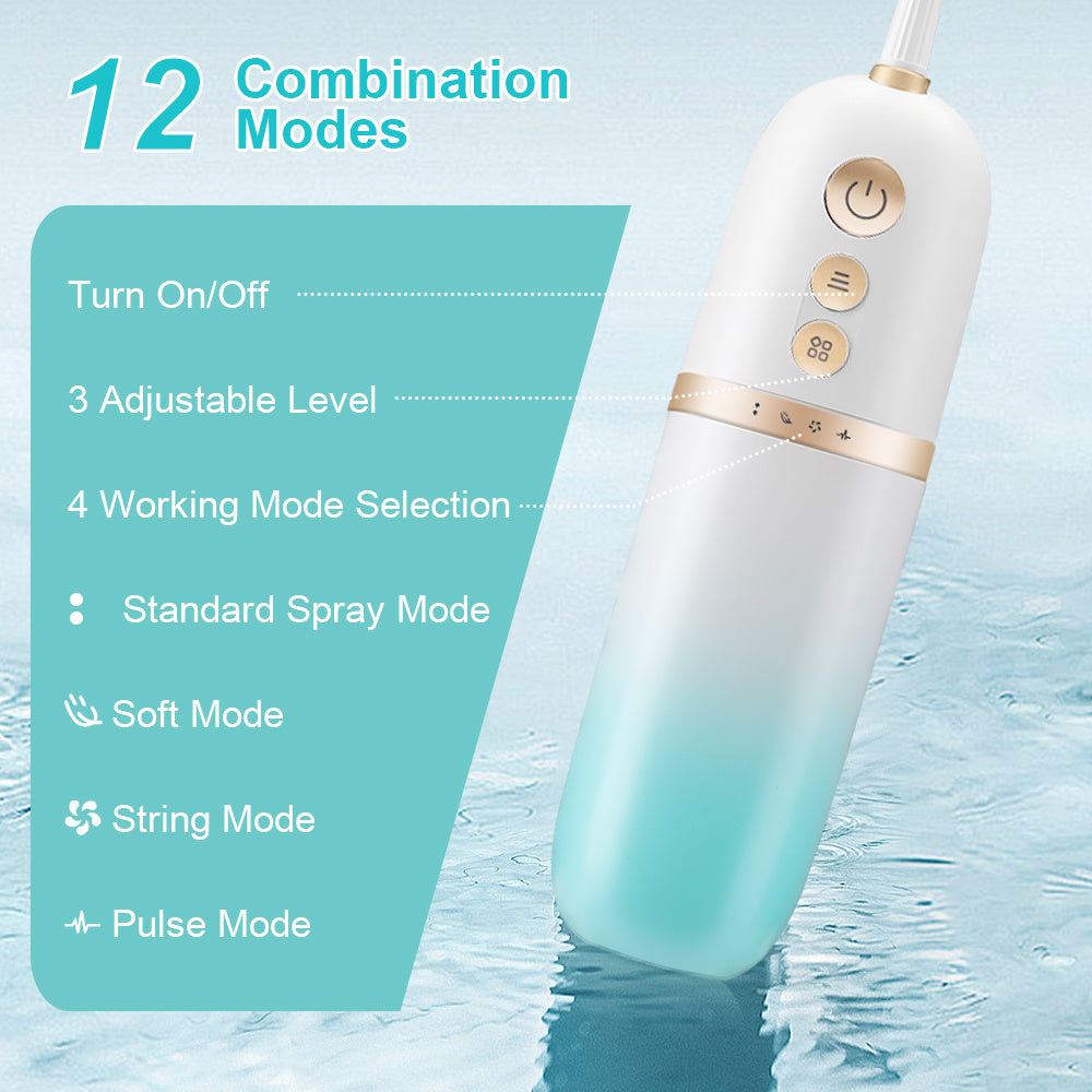 Portable Cordless Water Flosser – Rechargeable Dental Oral Irrigator for Teeth Cleaning