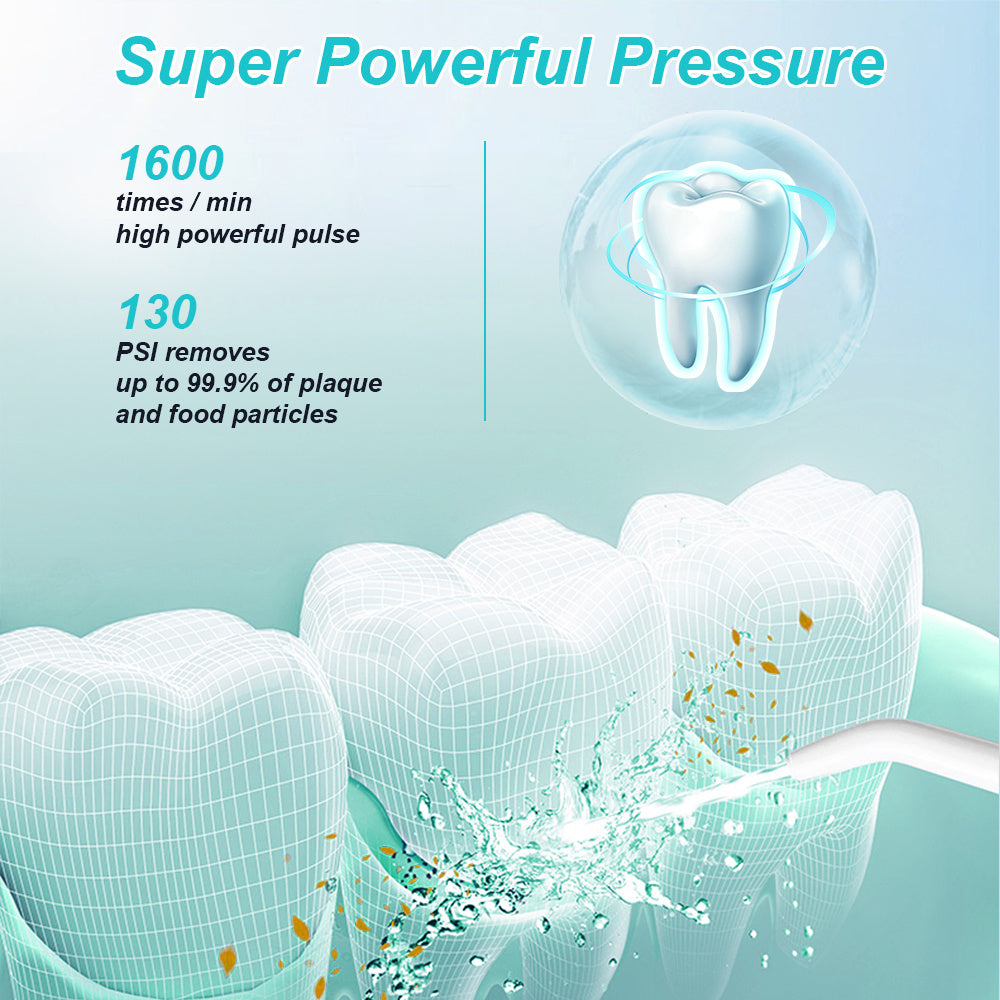 Portable Cordless Water Flosser – Rechargeable Dental Oral Irrigator for Teeth Cleaning