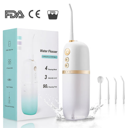 Portable Cordless Water Flosser – Rechargeable Dental Oral Irrigator for Teeth Cleaning